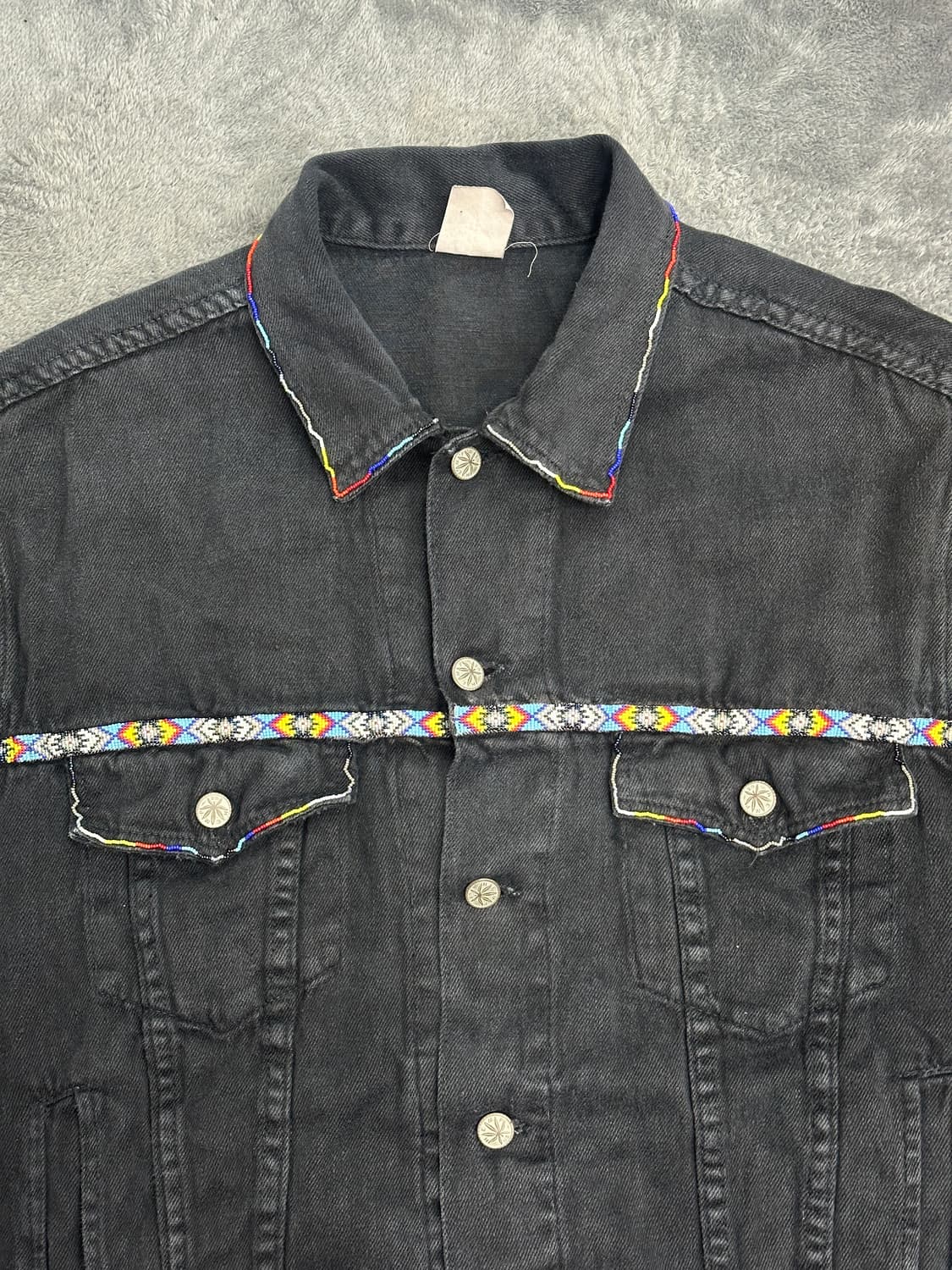 90s Custom Hemp Denim Jacket L 상품이미지3