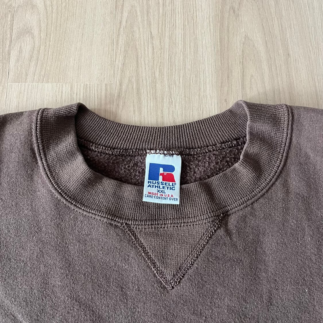 [2XL] 90s 빈티지 러셀 스웻셔츠 맨투맨 초코브라운 상품이미지2