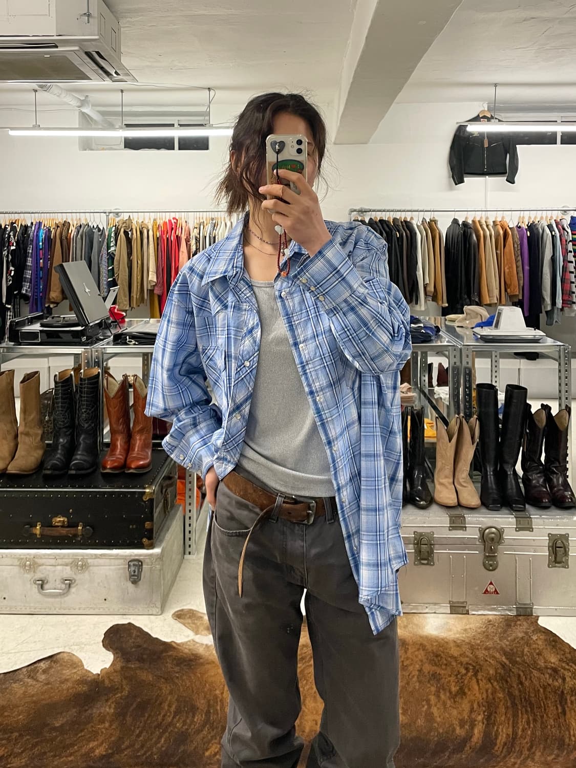 WRANGLER ombre western shirts 랭글러 옴브레 셔츠 상품이미지1