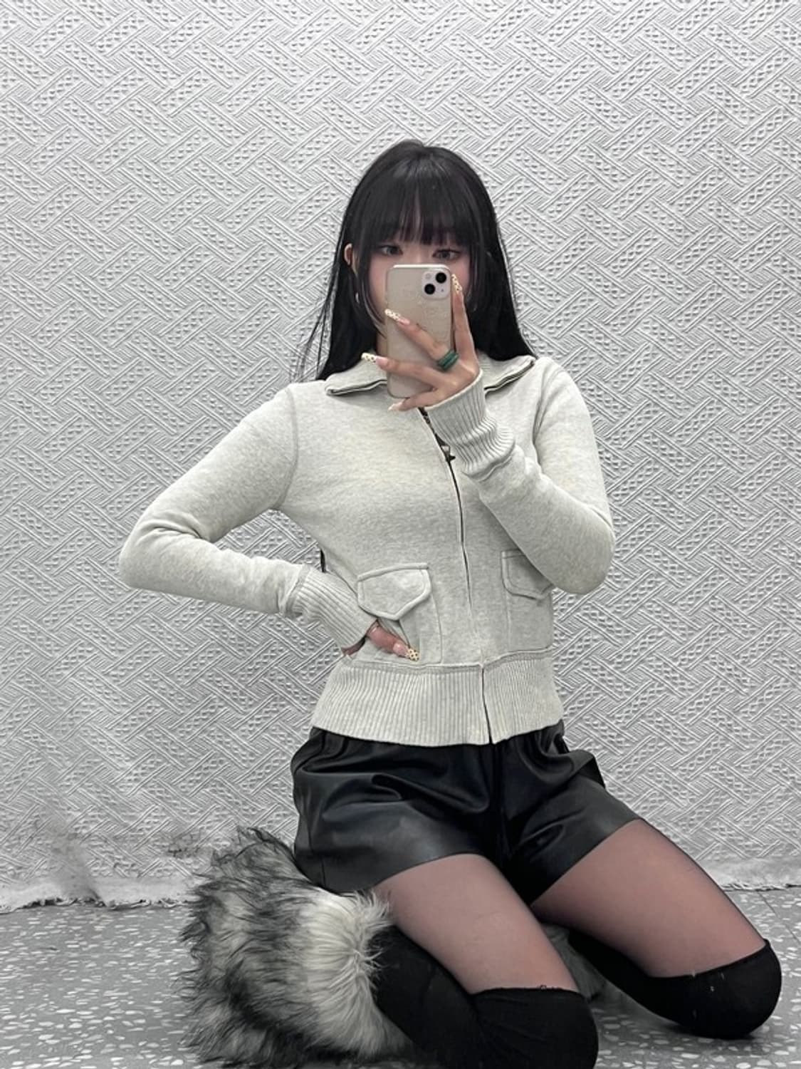 폴로 랄프로렌 빈티지 Y2K 딱붙핏 스웻 집업 M C09709 상품이미지1