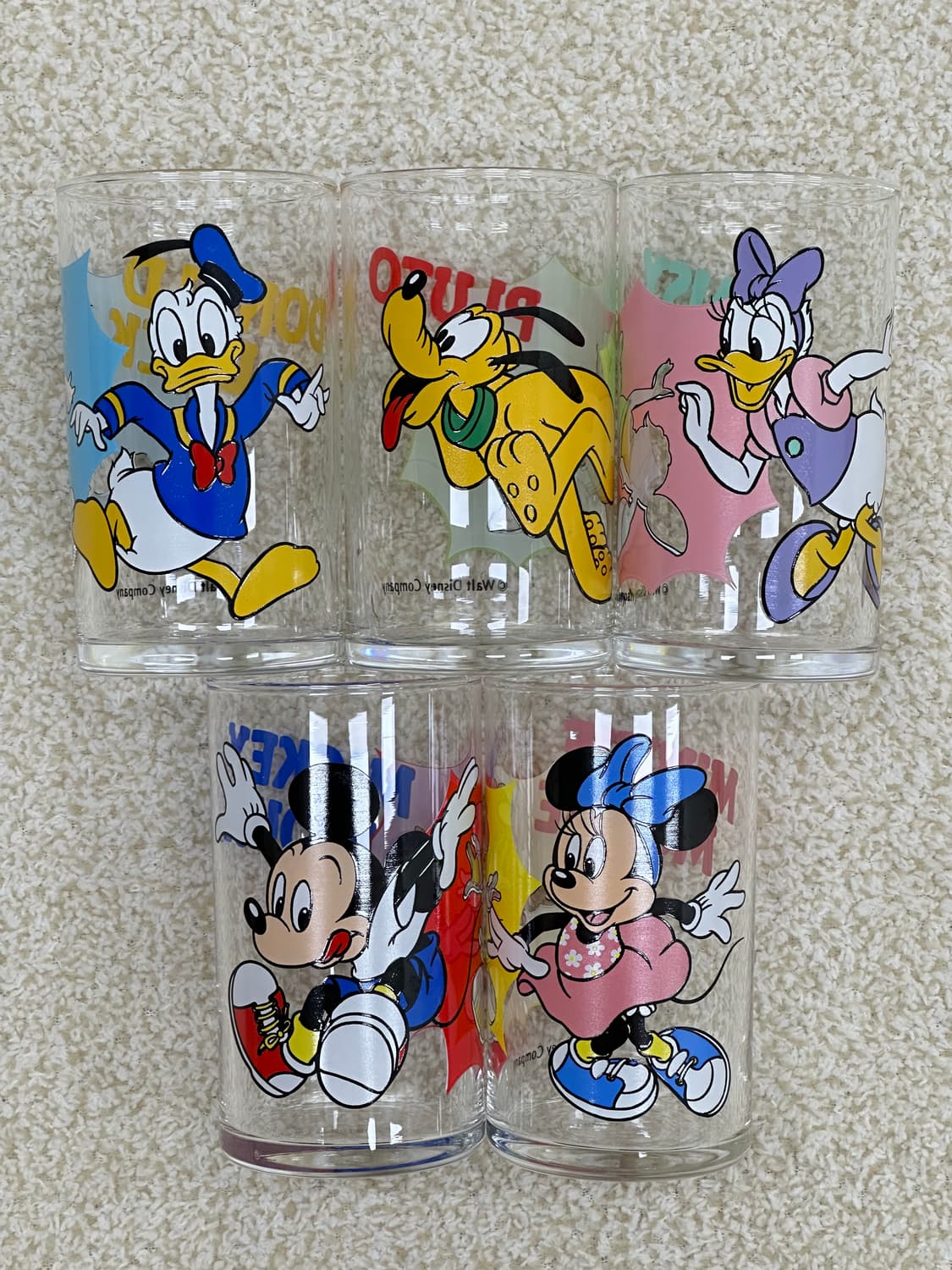 미사용 보관품) 디즈니 유리컵 세트 (미키마우스 외) 상품이미지3