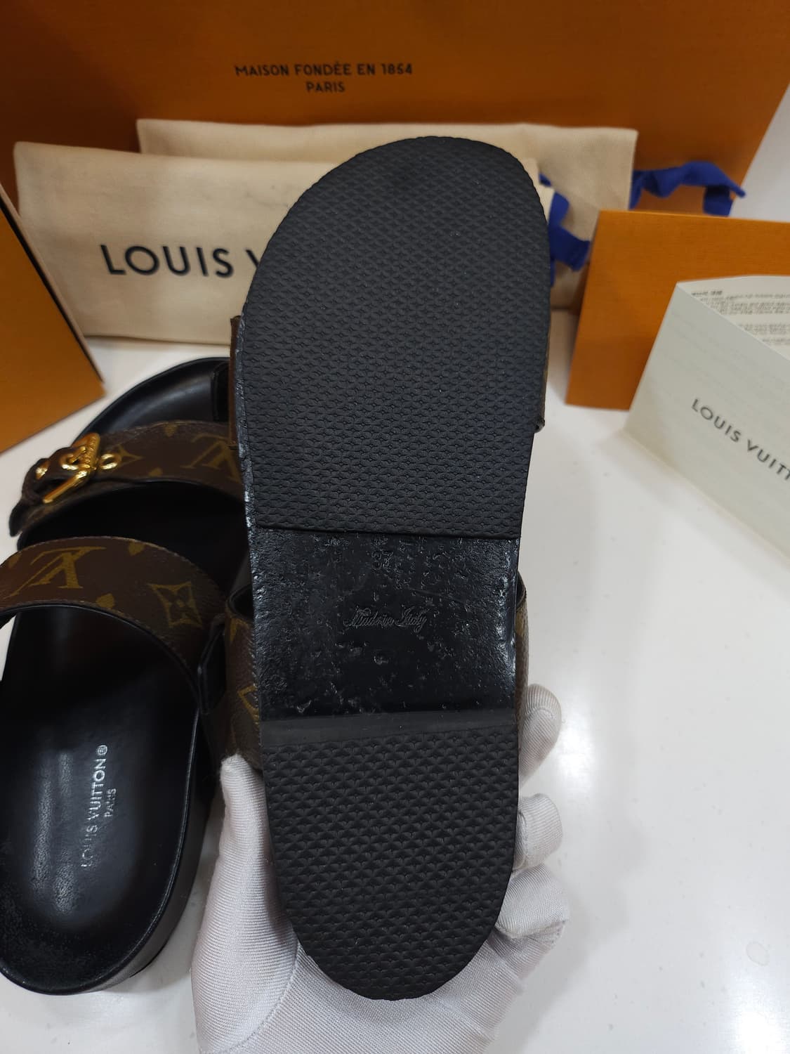 [정품] 루이비통 봄 디아 플랫 컴포트 슬리퍼 37 상품이미지8