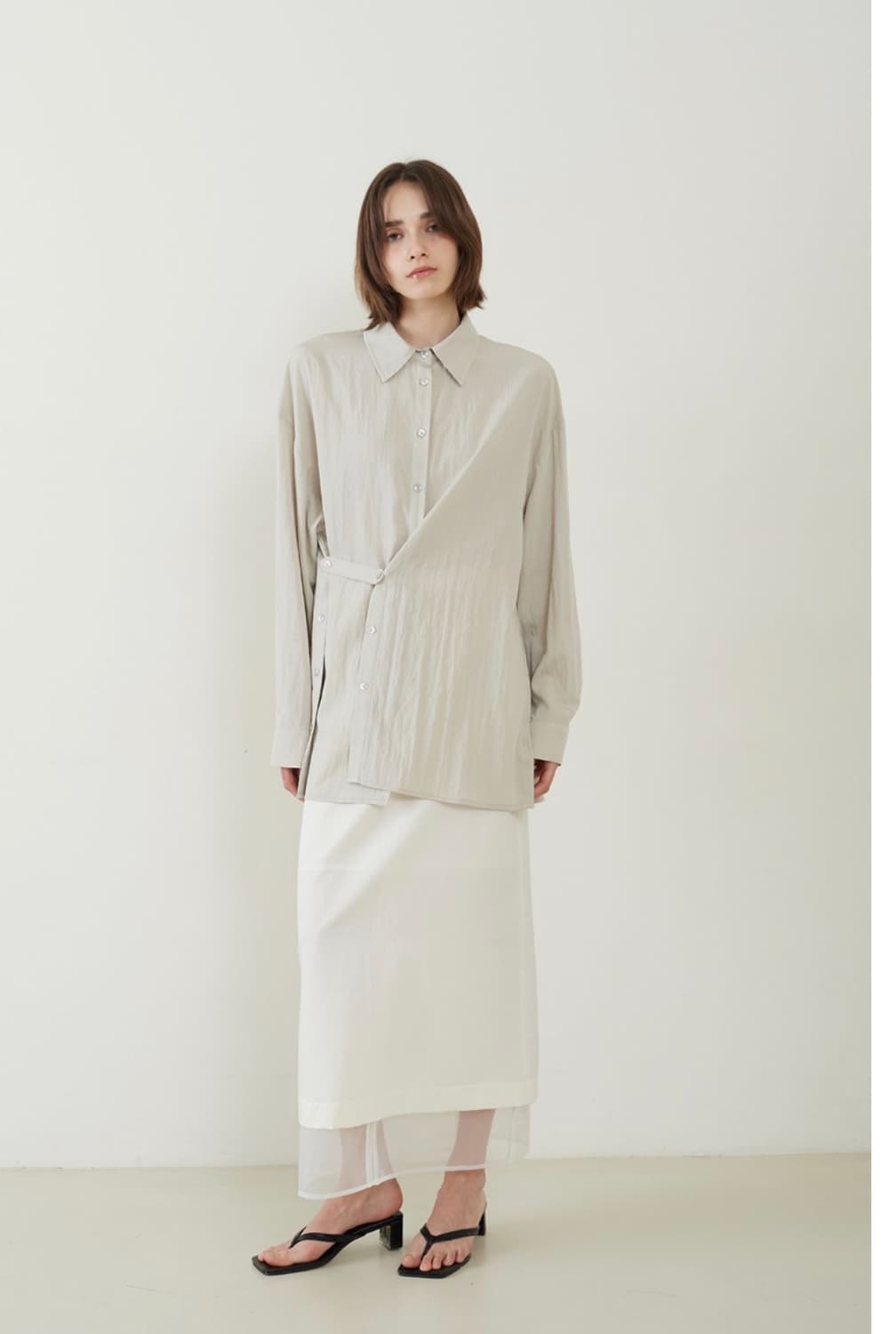 프롬웨얼 오버사이즈 셔츠 새상품 fromwhere 상품이미지1