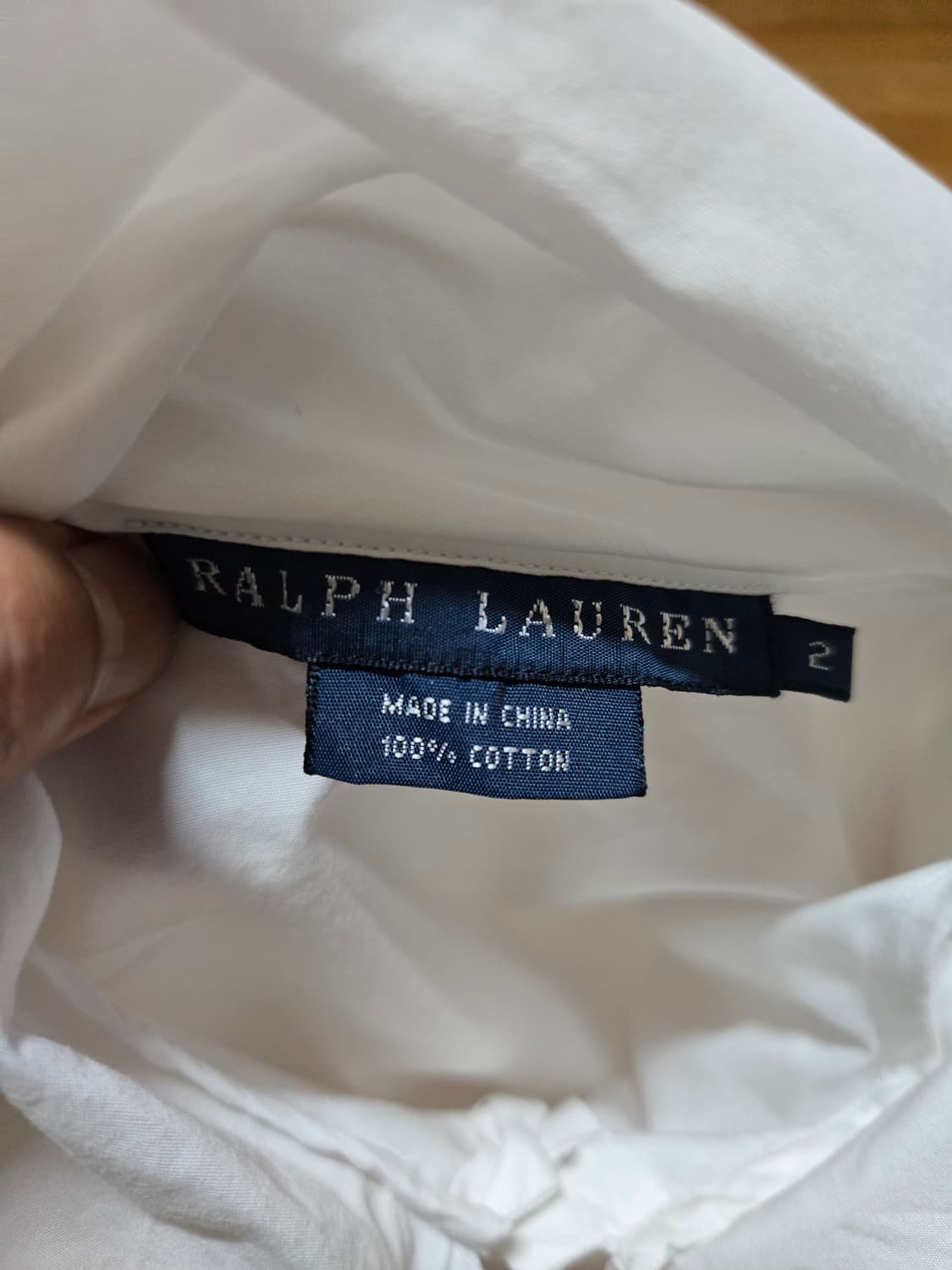 폴로 랄프로렌  정품 여성 리본 셔츠 블라우스 상품이미지6