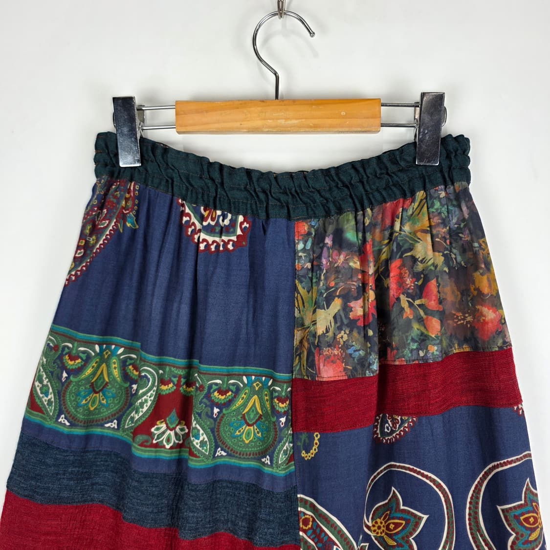 jean nassaus california 보헤미안 패치워크 롱스커트 상품이미지5