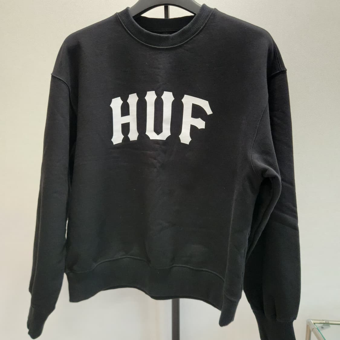 허프 HUF 아치 로고 크루넥 맨투맨 블랙 m 상품이미지1