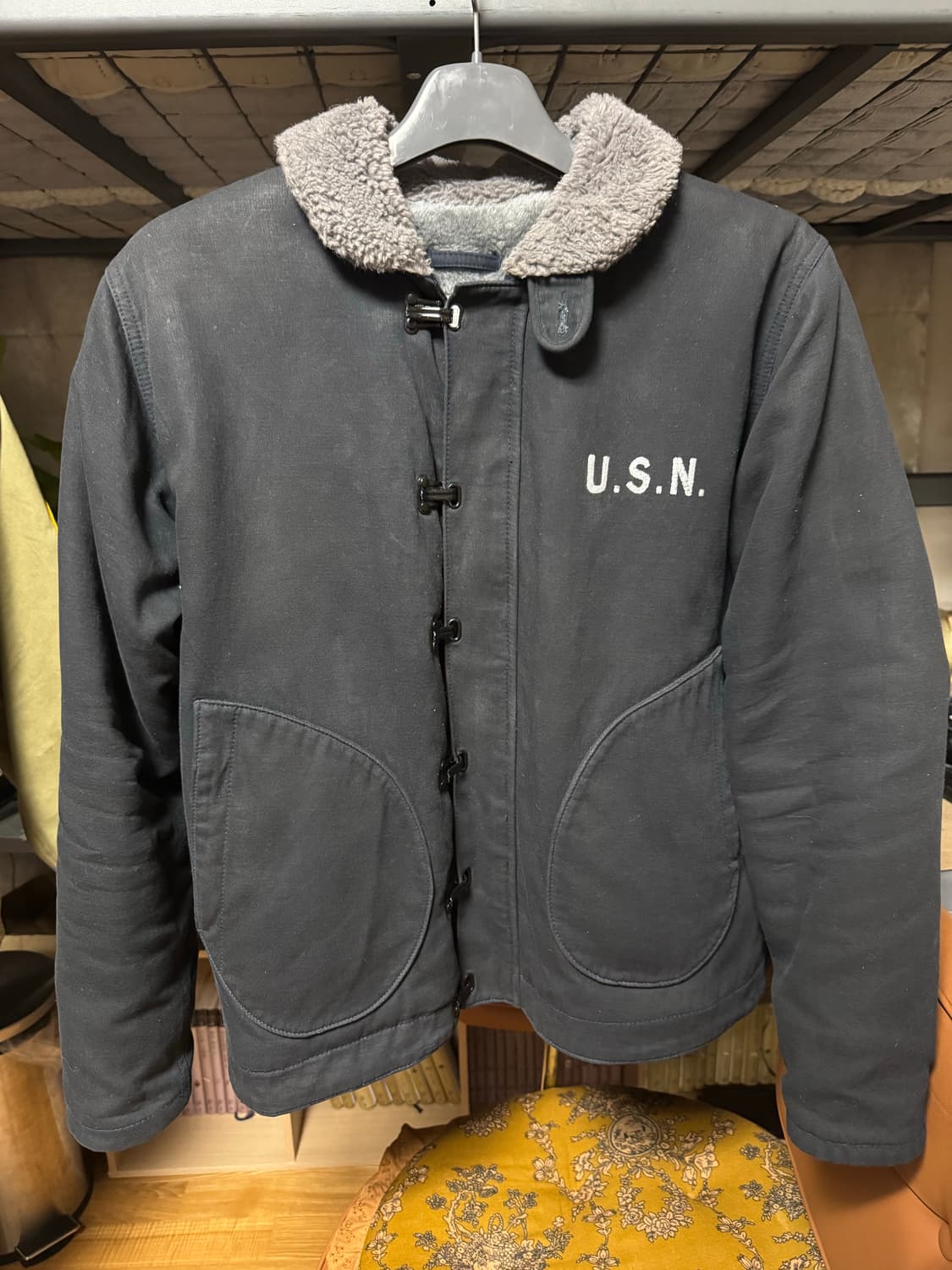 US.NAVY 후크 덱 자켓 L       #버즈릭슨브론슨리얼맥코이 상품이미지1