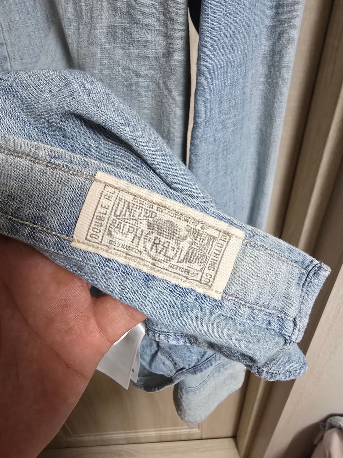 RRL 샴브레이 웨스턴 셔츠 XL 상품이미지6