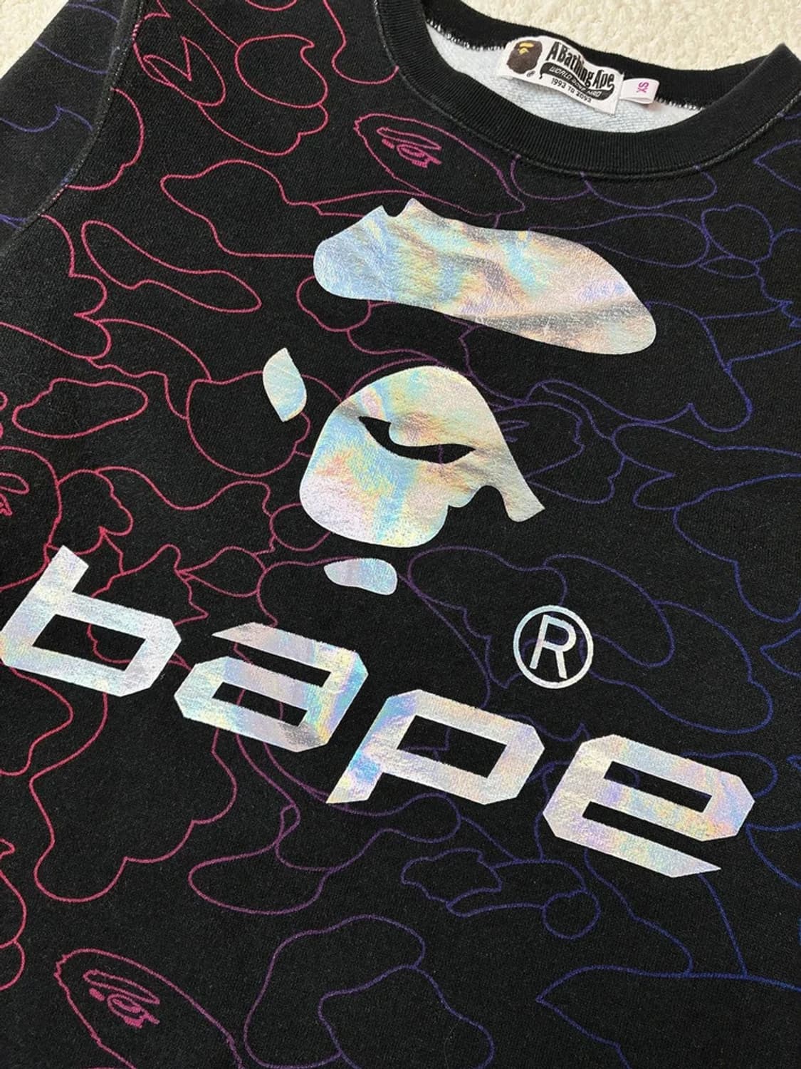 베이프 16FW 펜슬카모 사루 로고 맨투맨 PN5727    상품이미지3