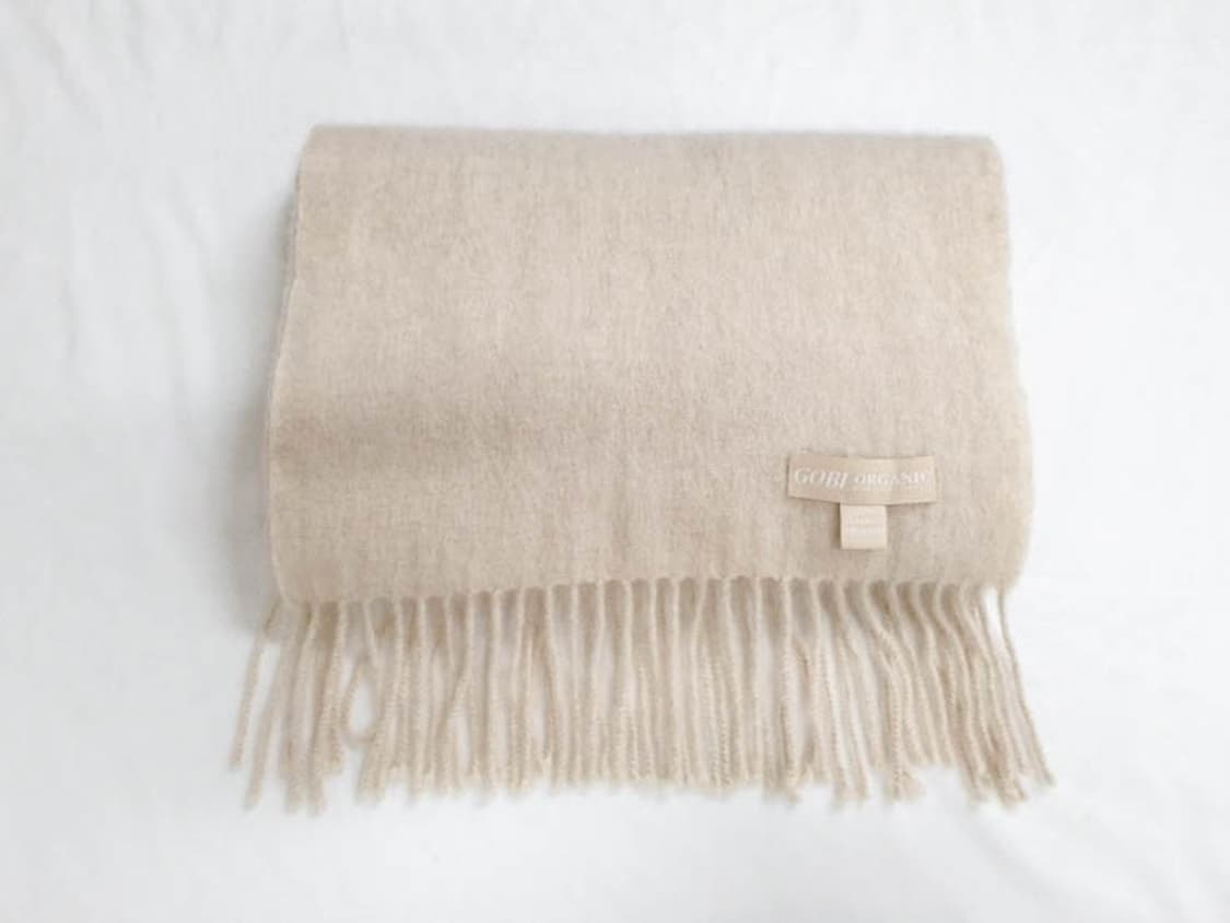 고비 캐시미어 100 오가닉 머플러 상품이미지1
