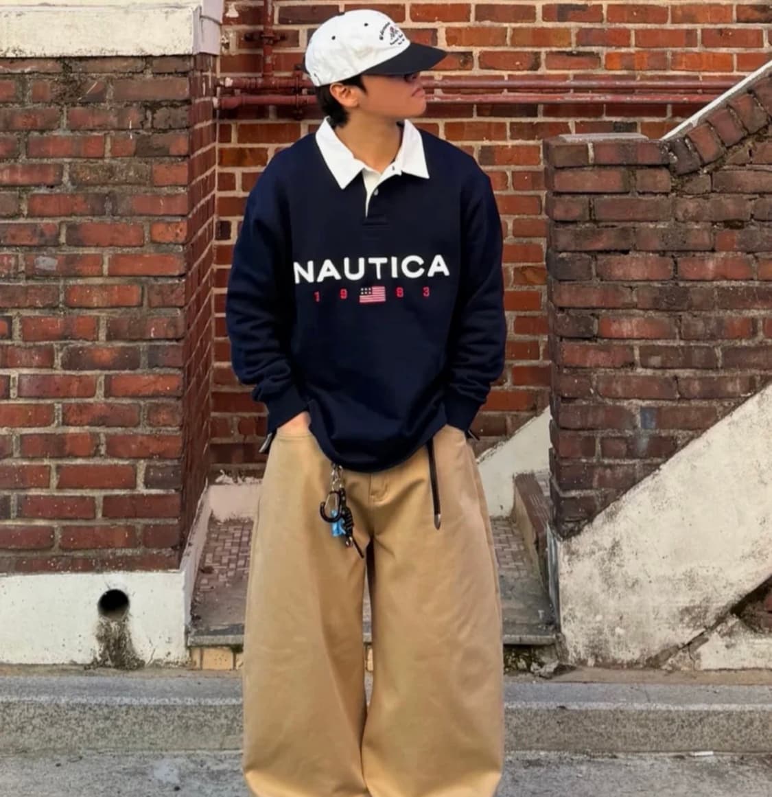 노티카 83 플래그 성조기 럭비티 긴팔티 상품이미지7