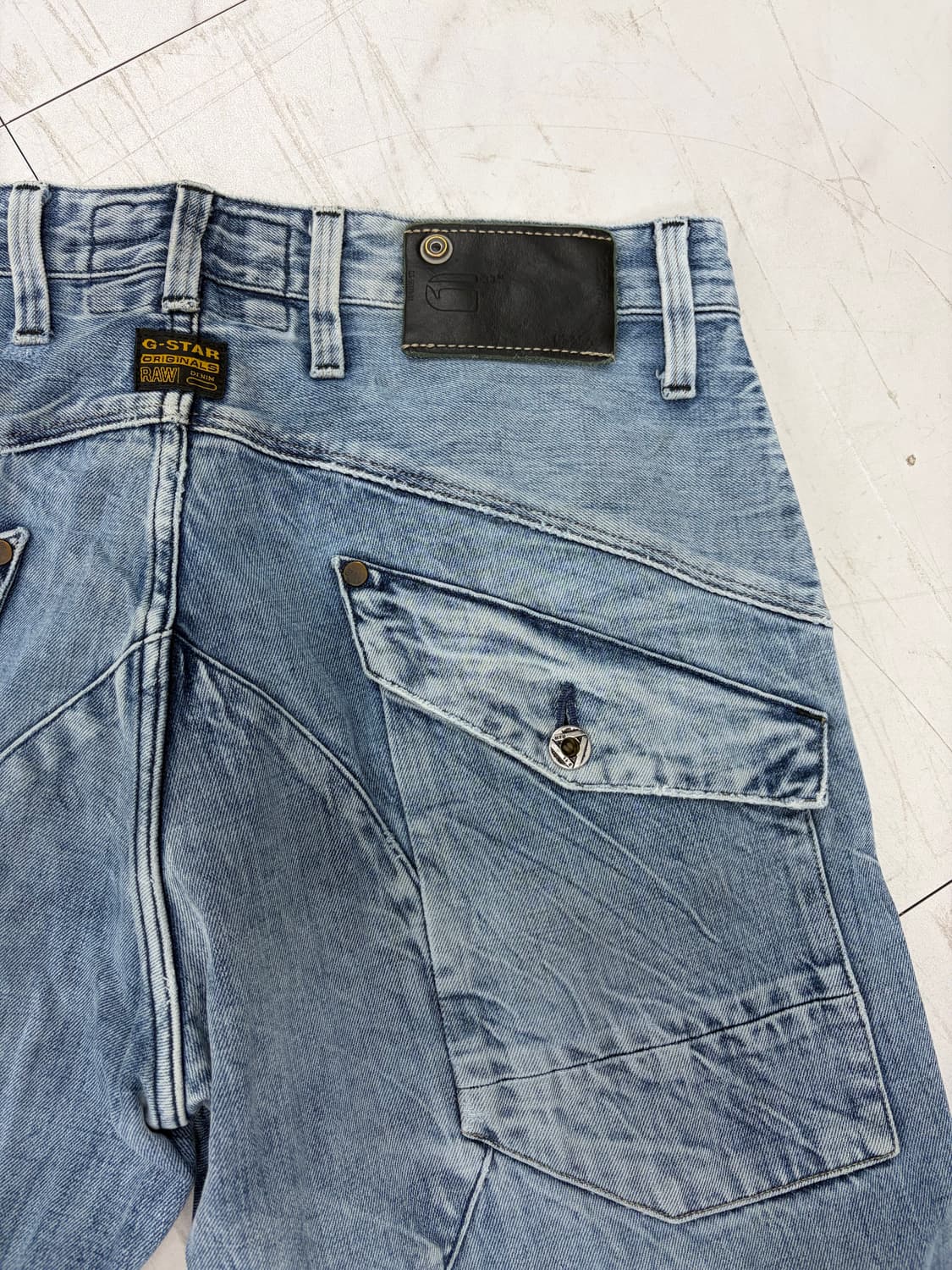 a223) 32 G-STAR 빈티지 워싱 데님팬츠 상품이미지6