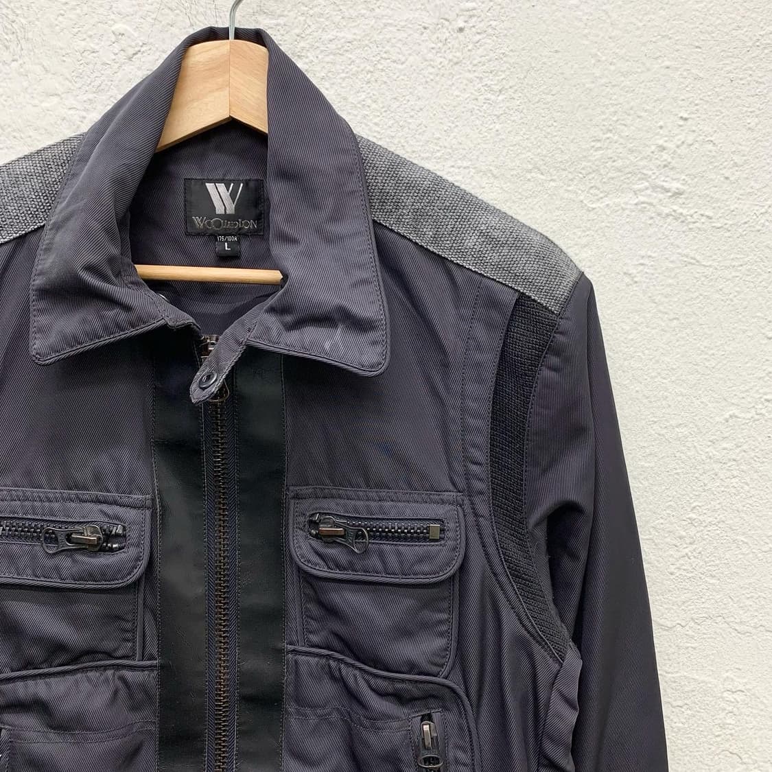 
빈티지 블랙 멀티포켓 폴리 집업 자켓
 상품이미지3