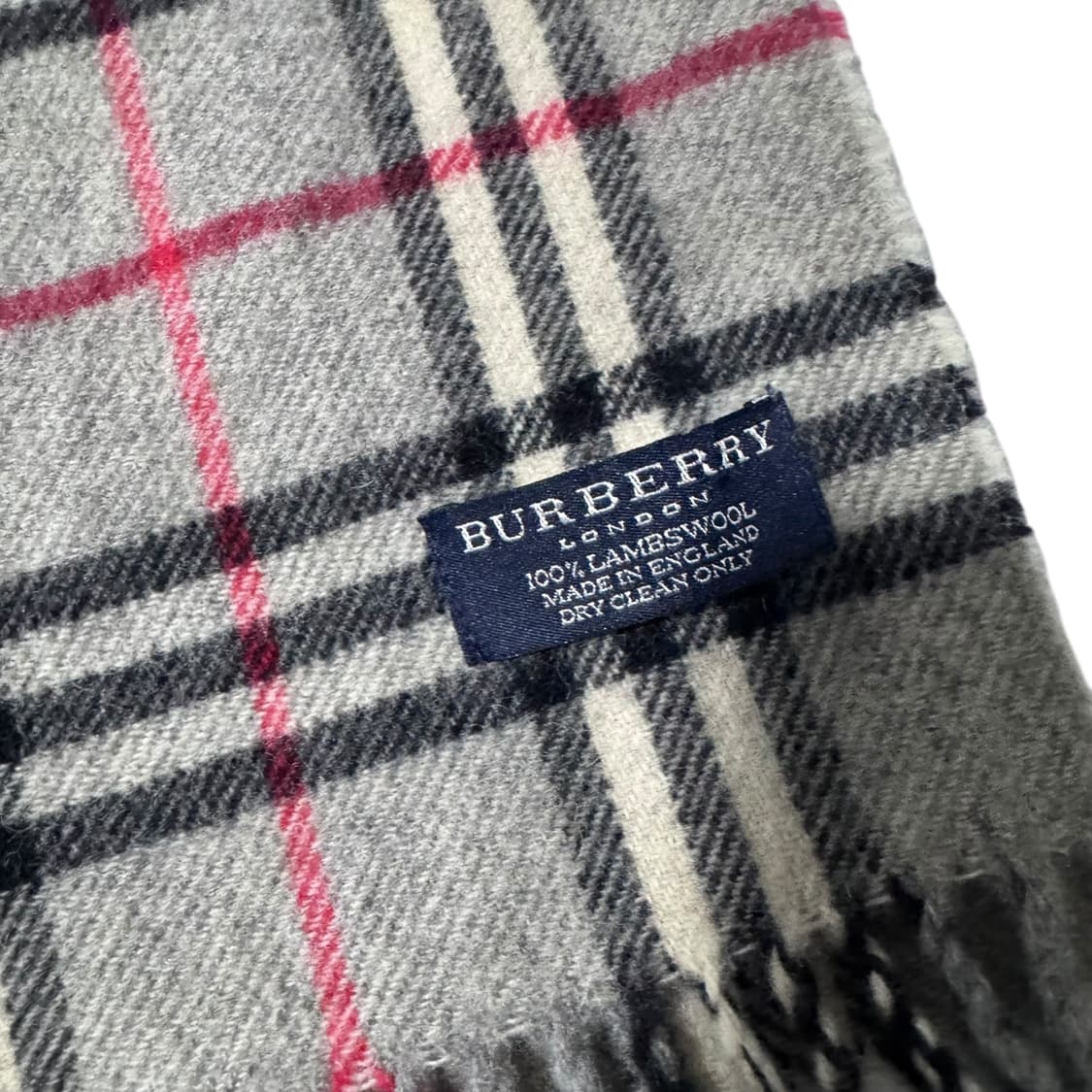 정품 버버리 노바체크 그레이 머플러 상품이미지3