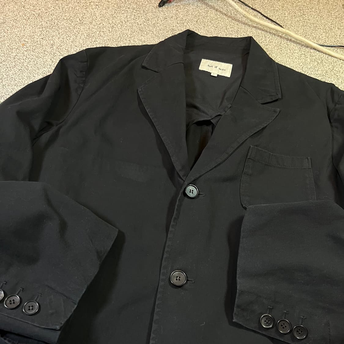 아트 이프 액츠 워시드 코튼 블레이저 자켓 상품이미지2