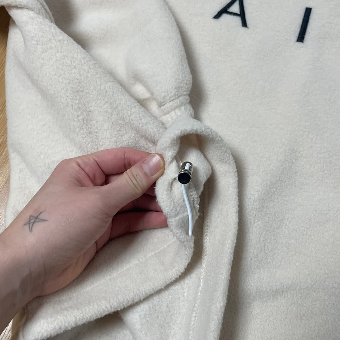 나이키 에어 플리스 하프집업 베이지 FREE 상품이미지3