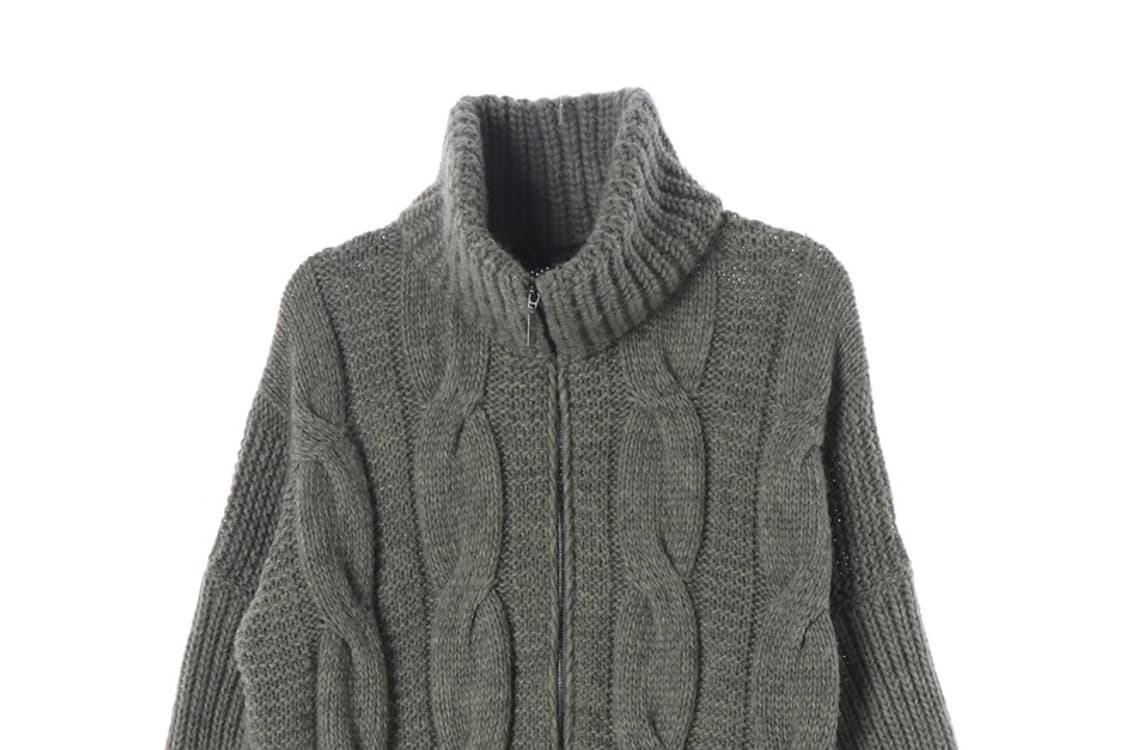 메리엘라 마리니 케이블 울 니트 집업 66 상품이미지3