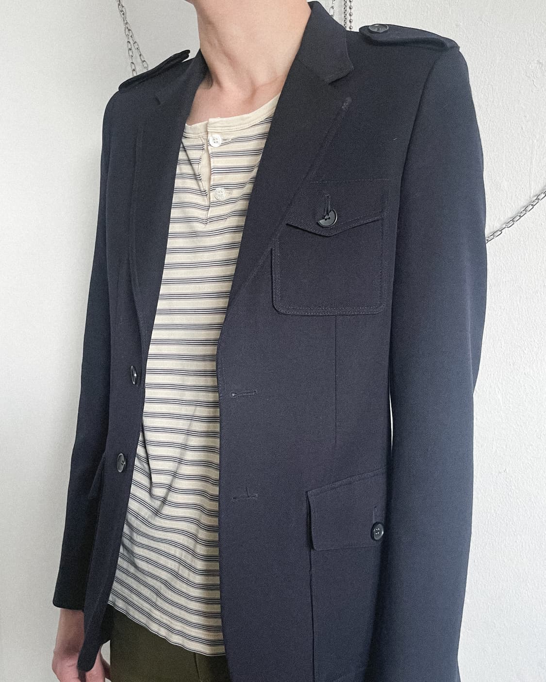 발렌시아가 08 니콜라 게스키에르 밀리터리 견장 자켓 상품이미지1