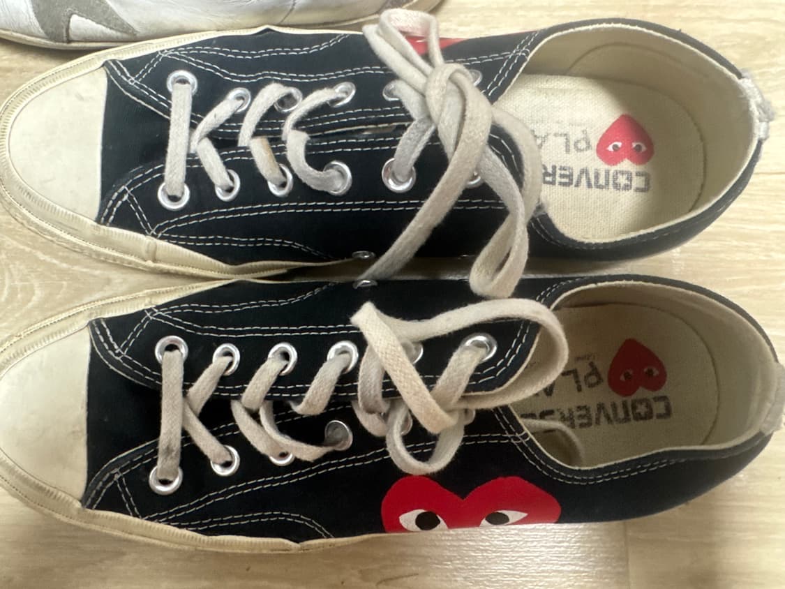 꼼데가르송x컨버스 콜라보 신발 265mm 상품이미지2