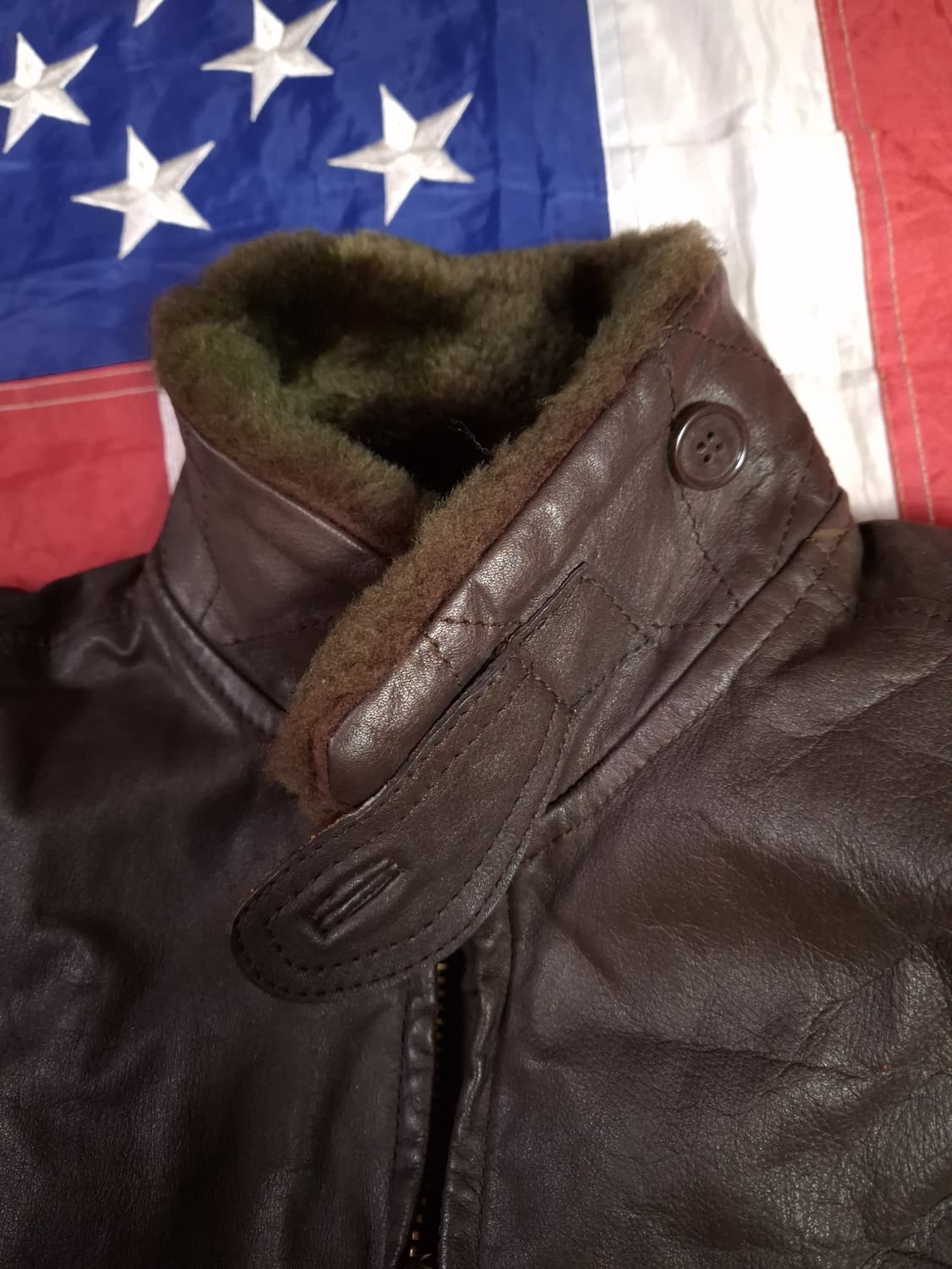 빈티지 미해군 TYPE 리얼레더 G-1 항공점퍼 상품이미지2