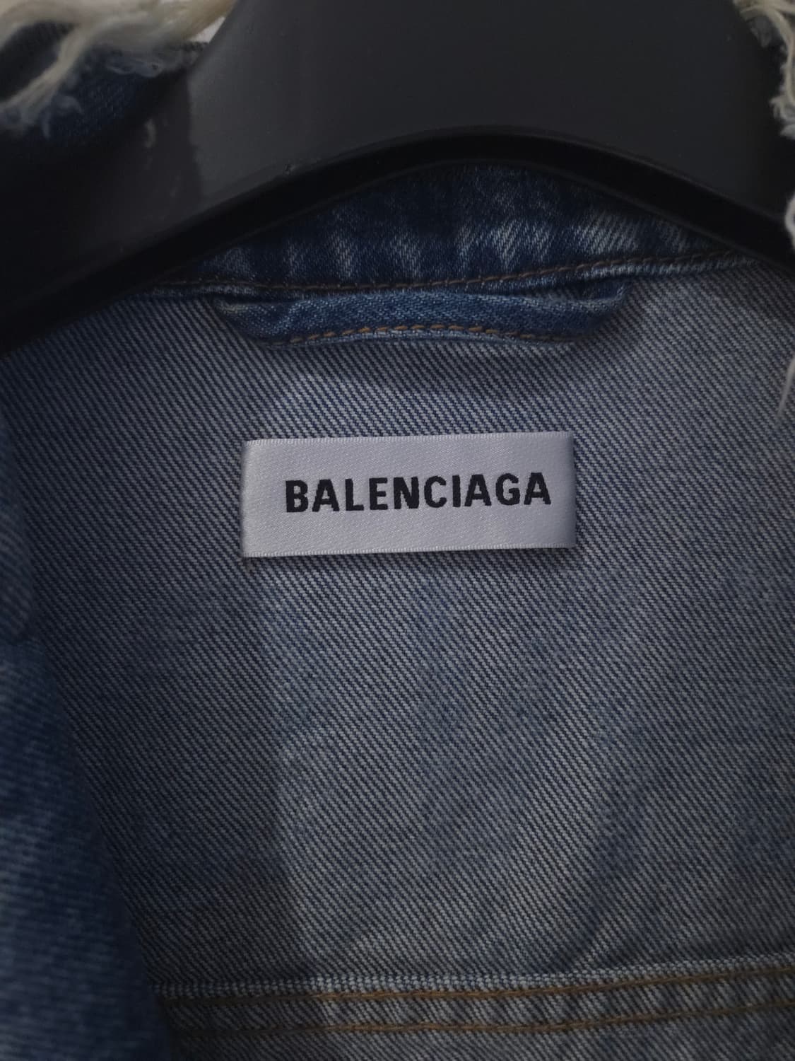 발렌시아가 백로고 데님 청자켓 40Size 상품이미지3
