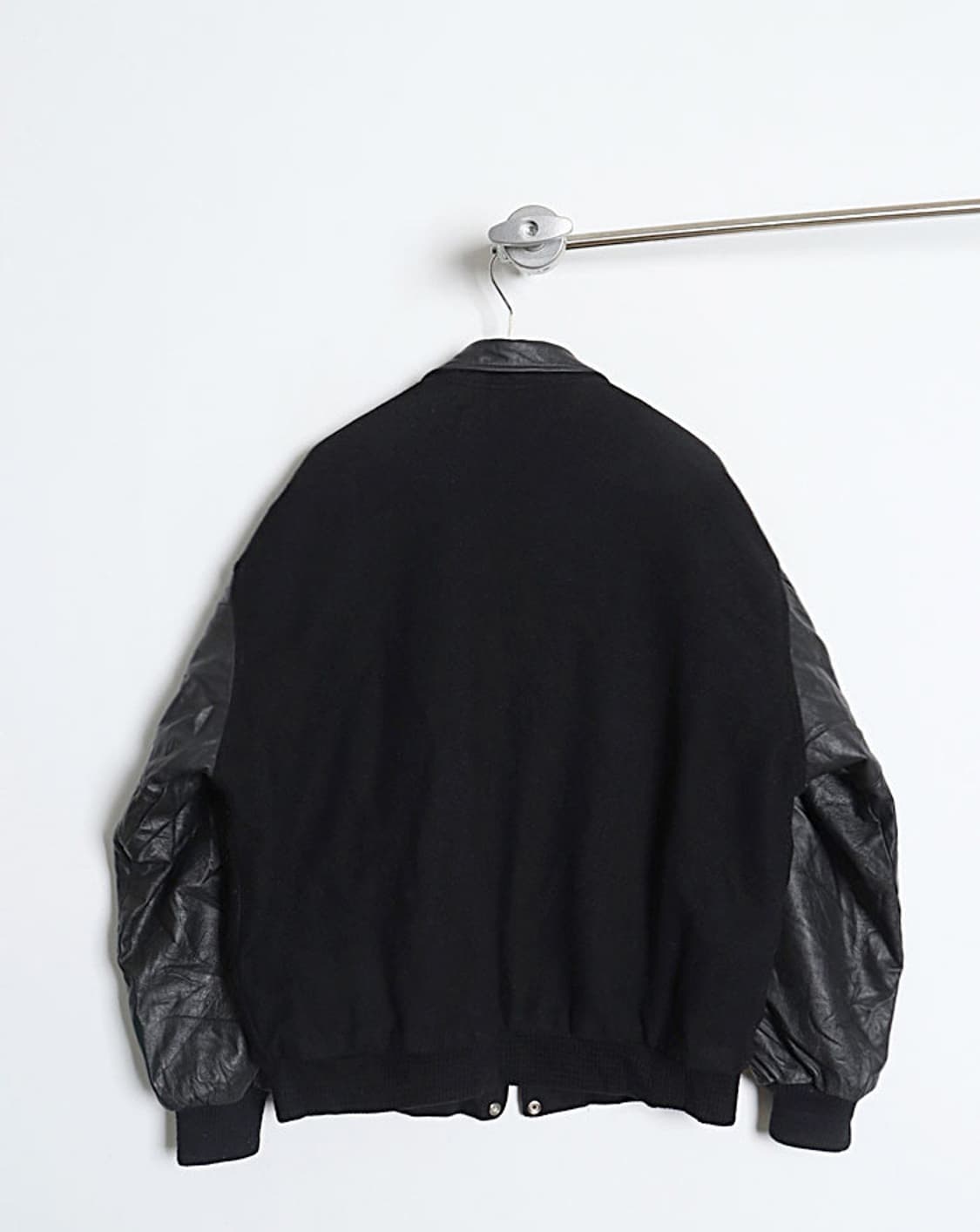 90's HEAVY DUTY Wool&Leather 바시티자켓 오버사이즈 상품이미지6