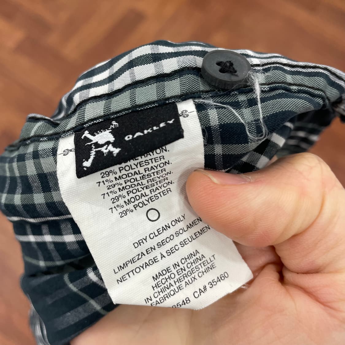 오클리 체크 반팔 셔츠 상품이미지4