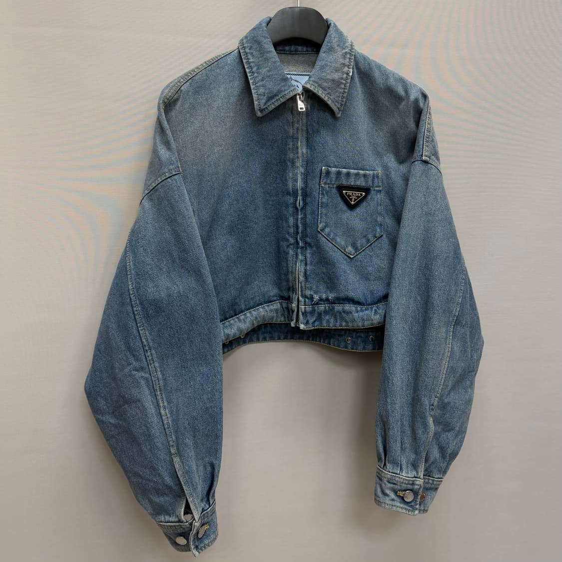 프라다 크롭 오가닉 데님 재킷 ( 크롭 여성 오버핏 ) 상품이미지2
