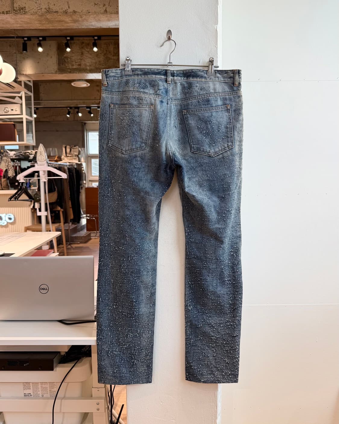 메종 마르지엘라 데님 백스티치 디스트로이드 팬츠  상품이미지5