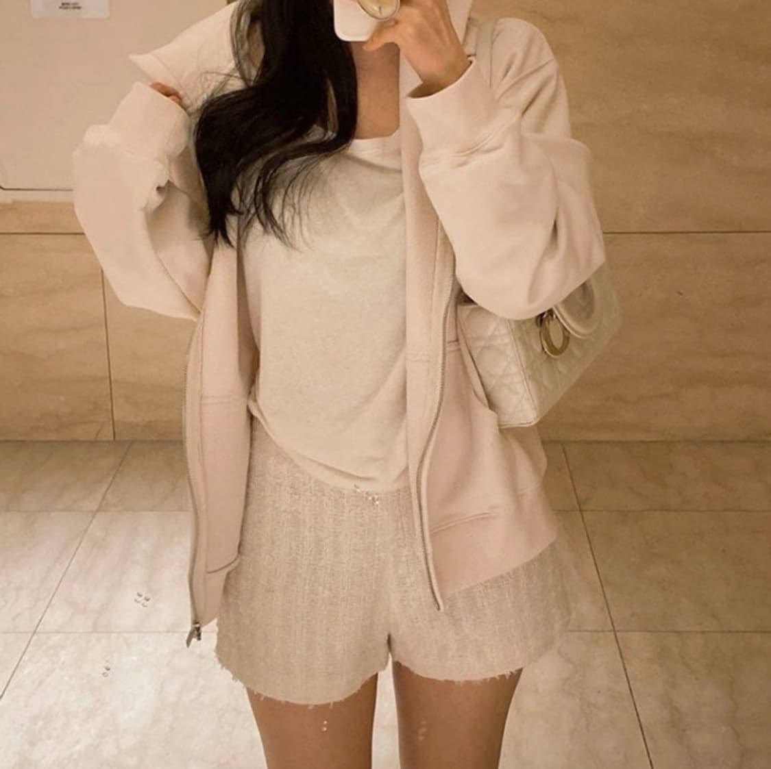 유솝 멜빈 후드집업 라이트 핑크 melvin 페미닌발레코어블마인스타마켓 상품이미지1