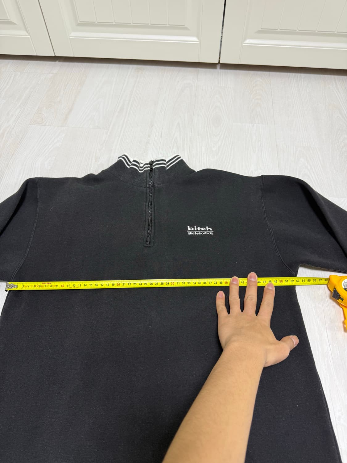 bitch skateboards 하프집업 맨투맨 블랙 L 상품이미지4