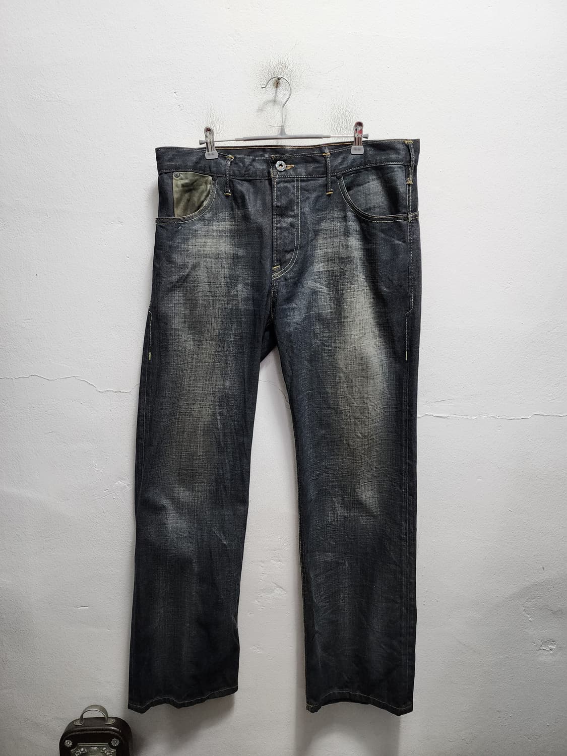 리바이스 빈티지 신치백 가죽배색 청바지 (벨기에 MADE) 상품이미지2