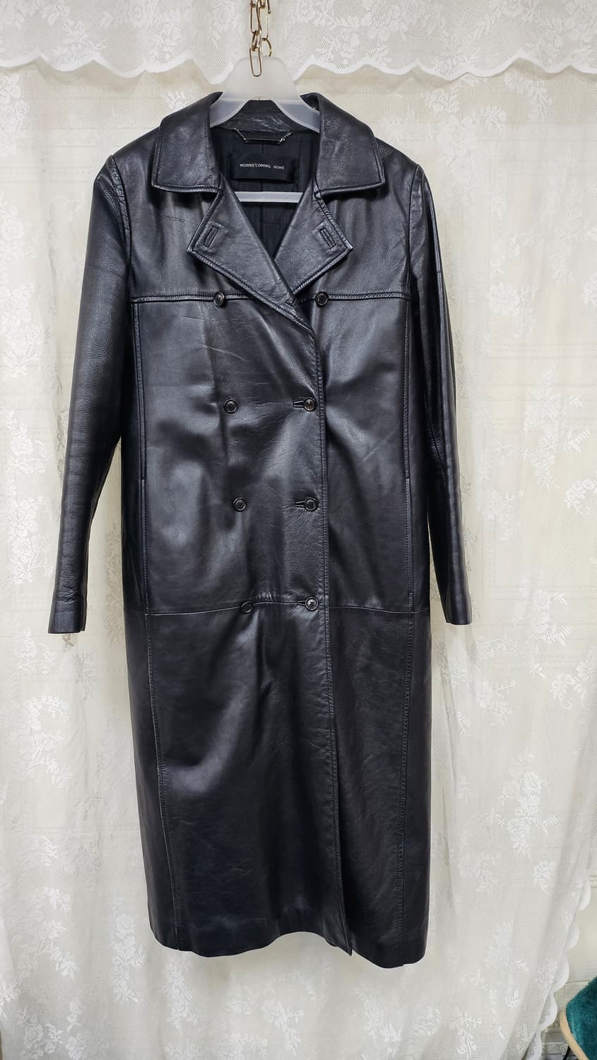 여성더블 가죽 트랜치코트 55 상품이미지2