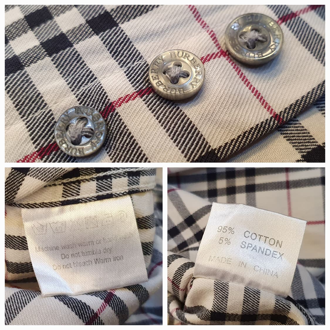 105.버버리 스판 체크셔츠 상품이미지7