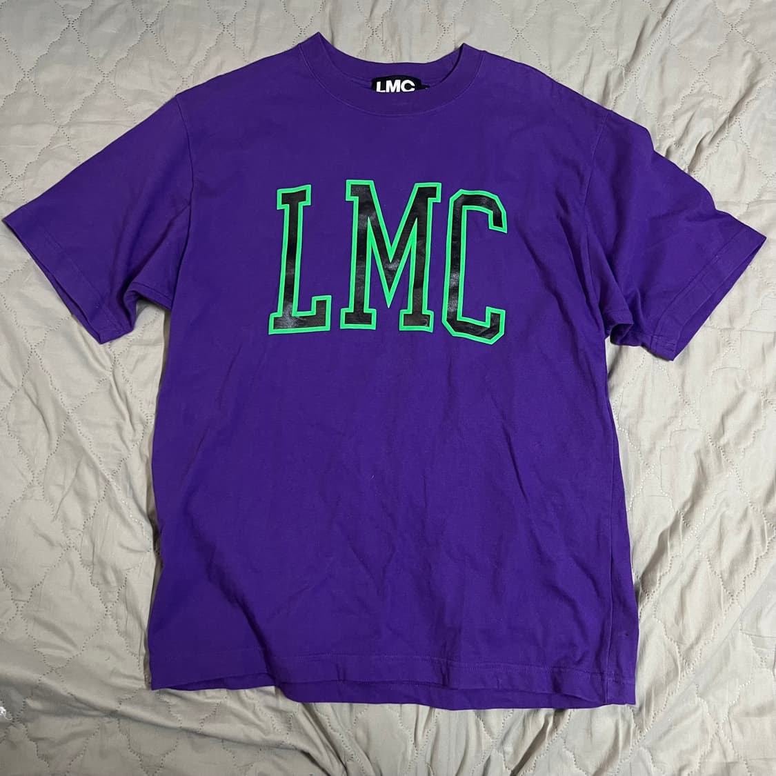 LMC 그린로고 퍼플반팔 S 티셔츠 데일리 보라 엘엠씨 상품이미지1