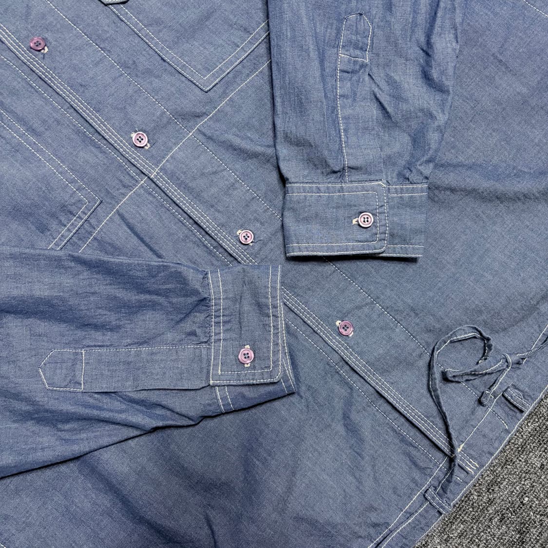 코닥 샴브레이 데님 셔켓 상품이미지2