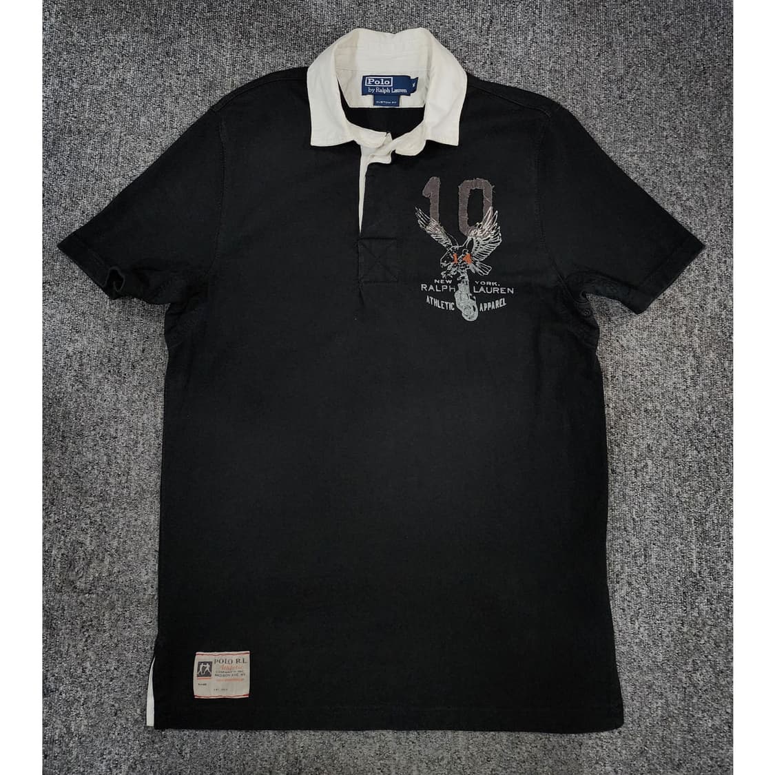 폴로 랄프로렌 빈티지 커스텀핏 이글 럭비 반팔티 pk 반팔티 M 상품이미지1