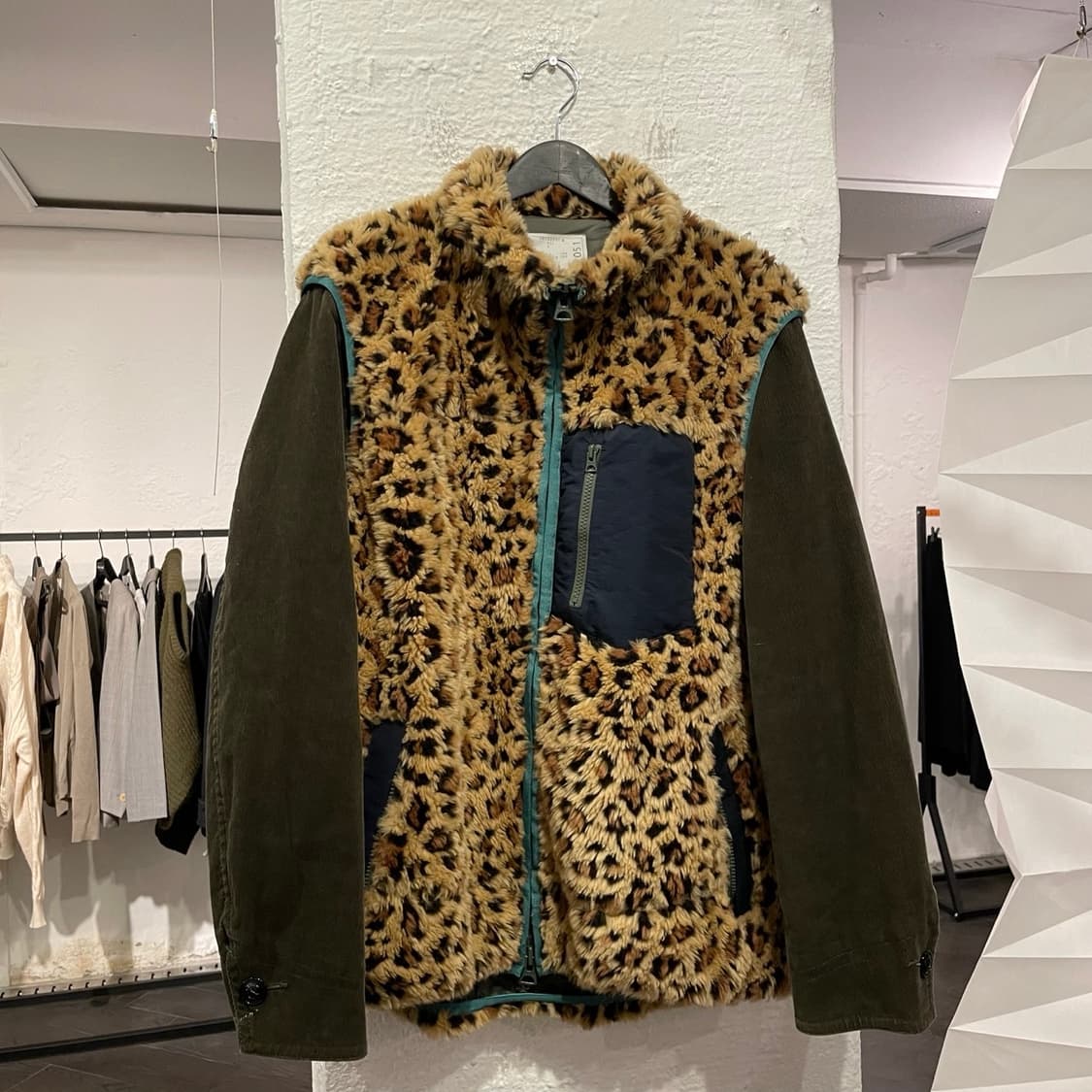 사카이 레오파드 후리스 자켓 상품이미지1