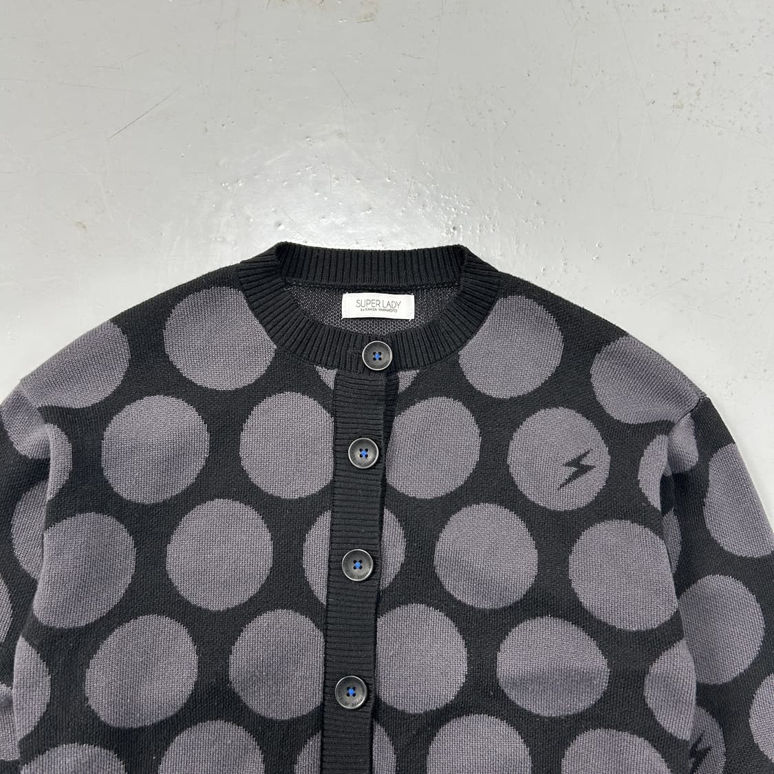 간사이 야마모토 도트 가디건 상품이미지2