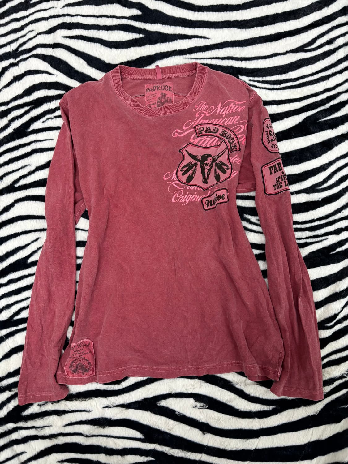 [PADROCK] Y2K Print&Lettering Sleeve 상품이미지1