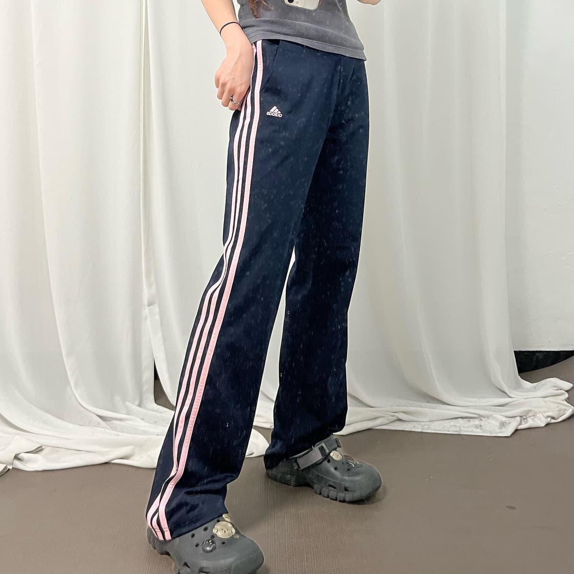 Adidas Navy Pink Track Pants  상품이미지2