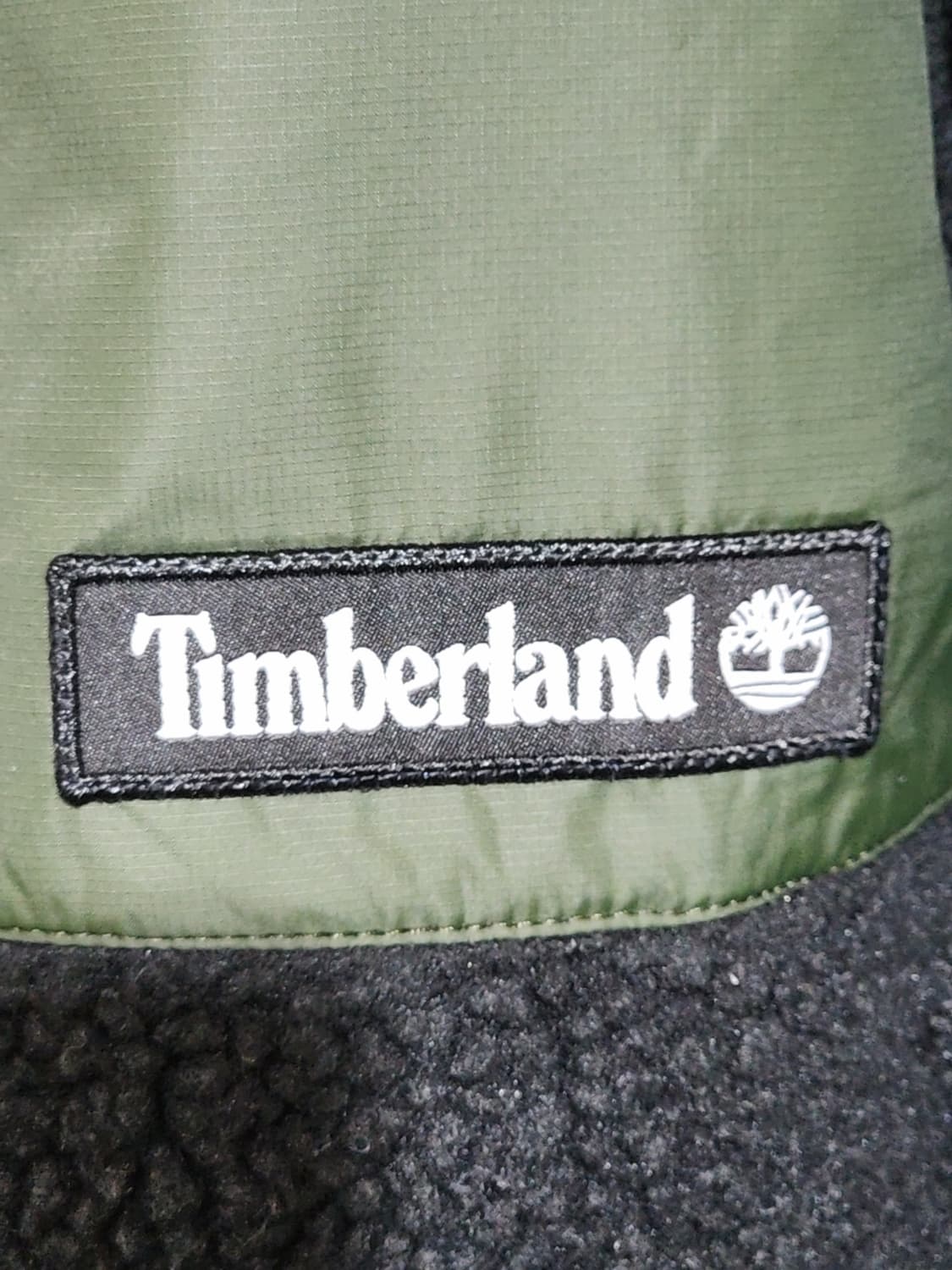 (M) 팀버랜드 플리스 점퍼 블랙 뽀글이 후리스 자켓  상품이미지4