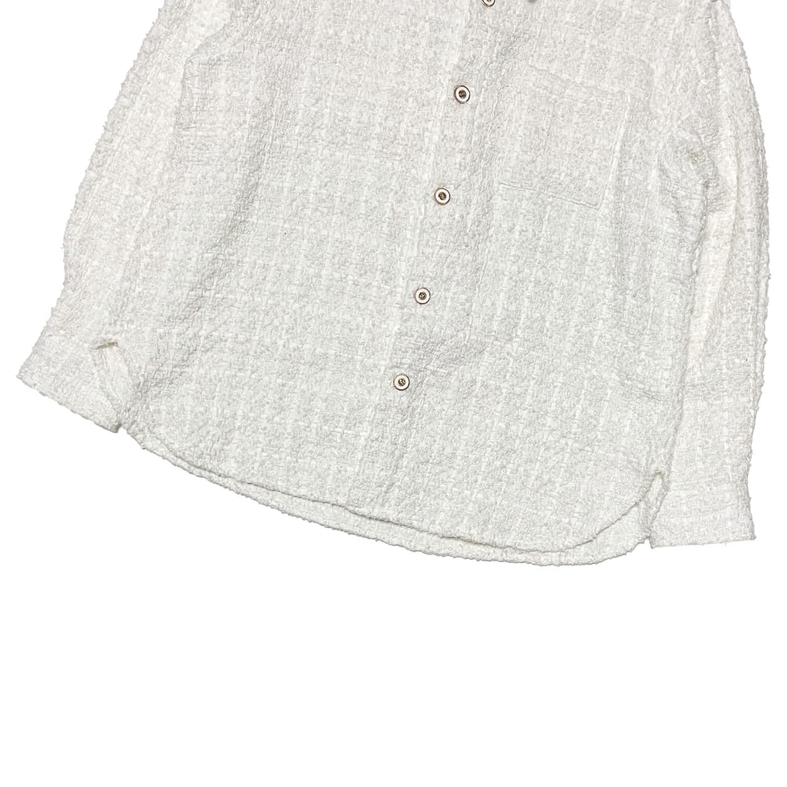 MALENKII 말렌키 트위드 셔츠 화이트 상품이미지4