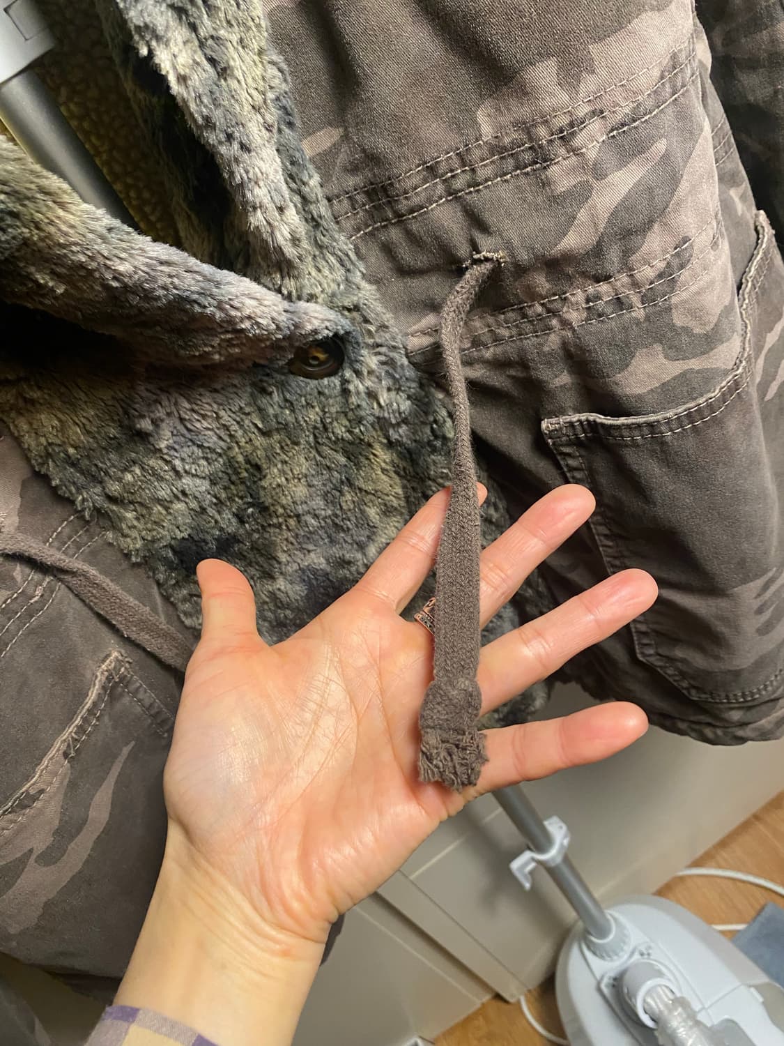 이태리 카모 퍼 야상 자켓 M 상품이미지6