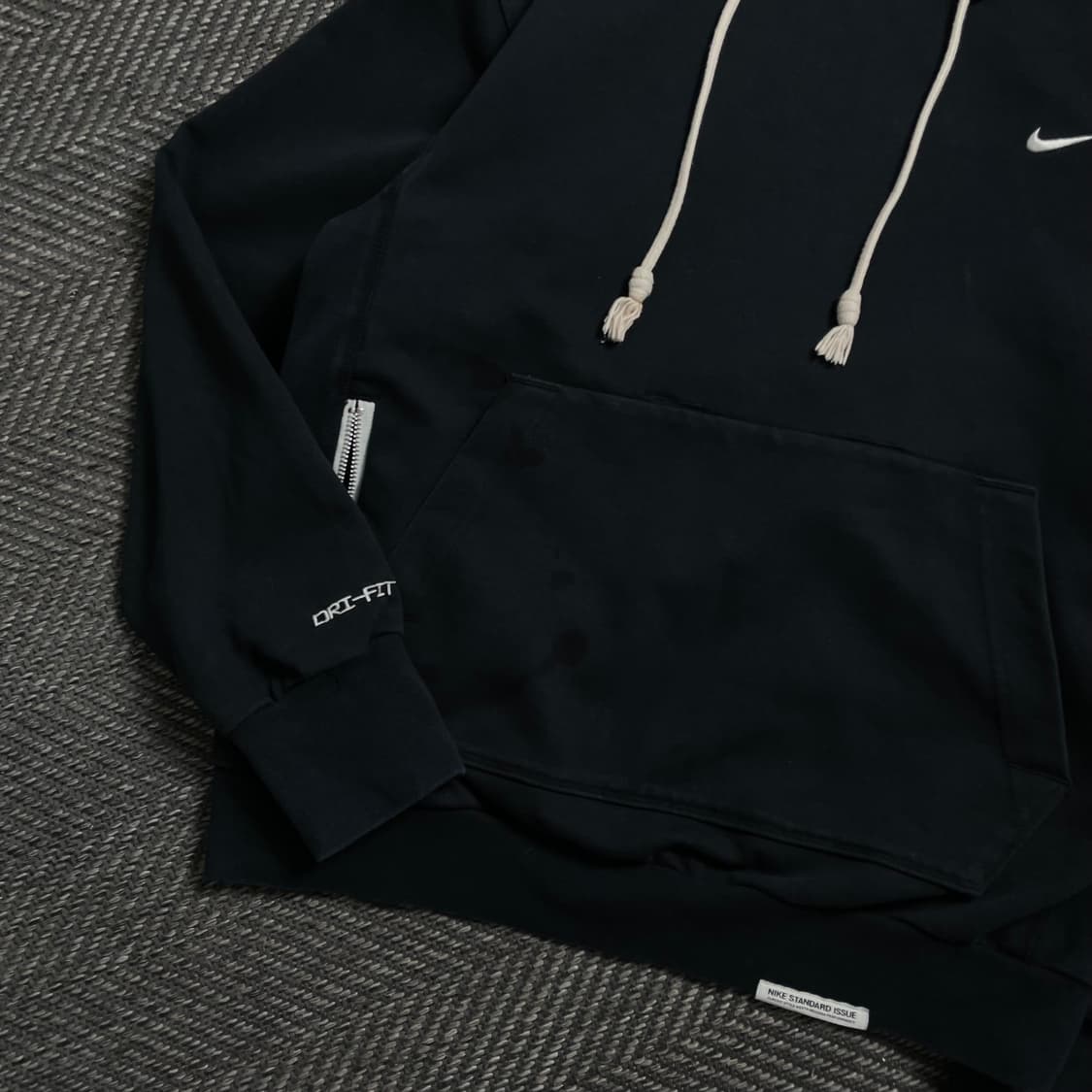 나이키 스우시 디테일 후드 티셔츠 네이비y 4549 상품이미지3