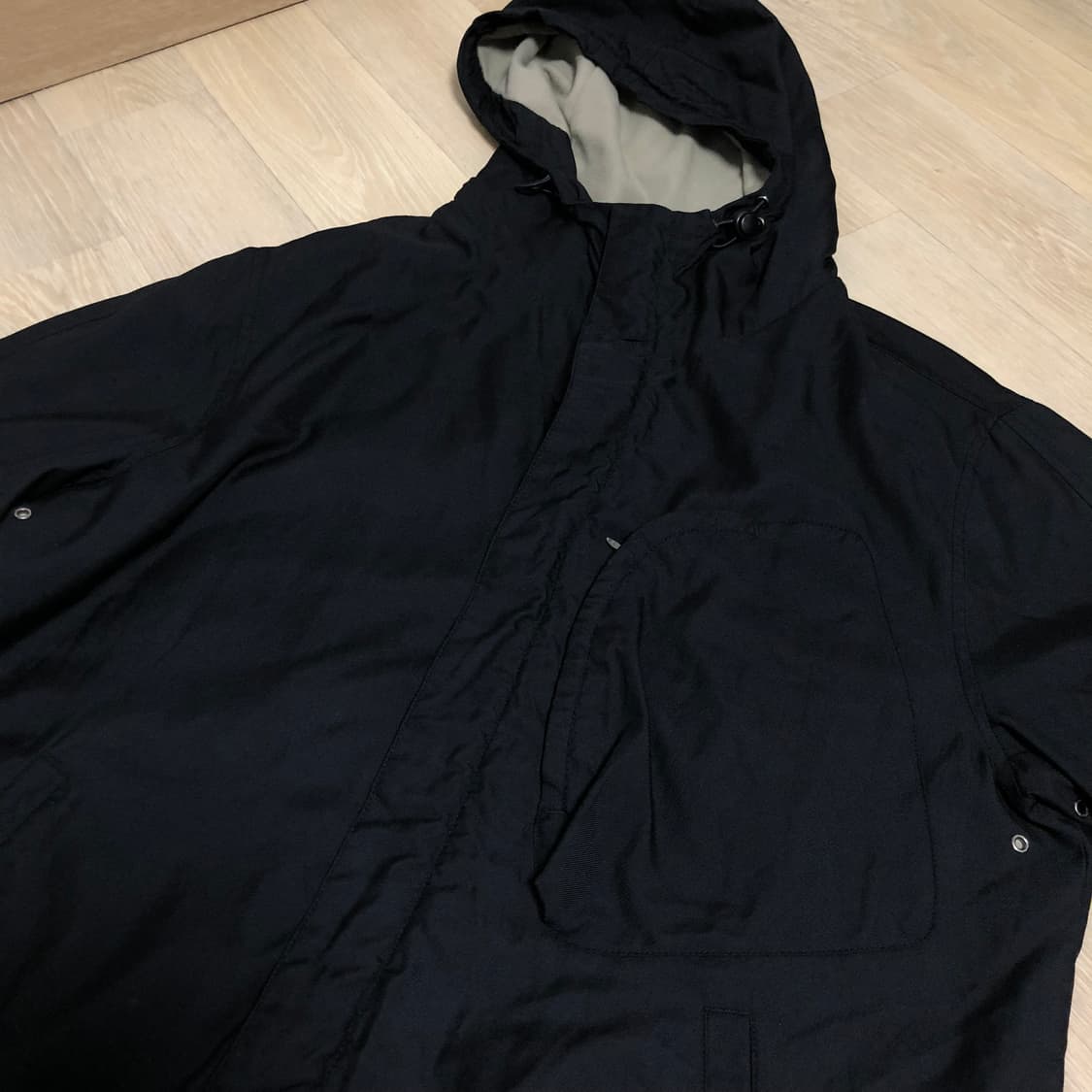 (M) 타미 힐피거 TOMMY HILFIGER 나일론 유틸리티 파카 블랙 상품이미지3