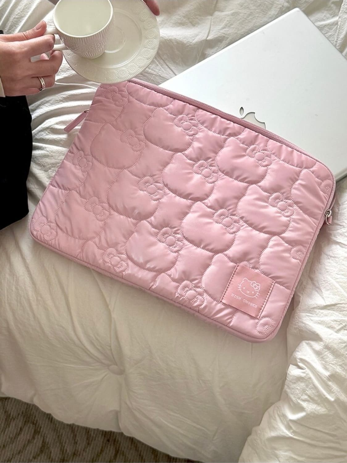 하이칙스 헬로키티 노트북 패드 파우치 13인치 핑크 상품이미지2