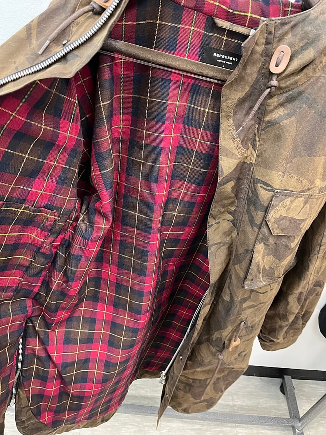 100-105) 리프리젠트 왁스 카모 야상자켓 상품이미지8
