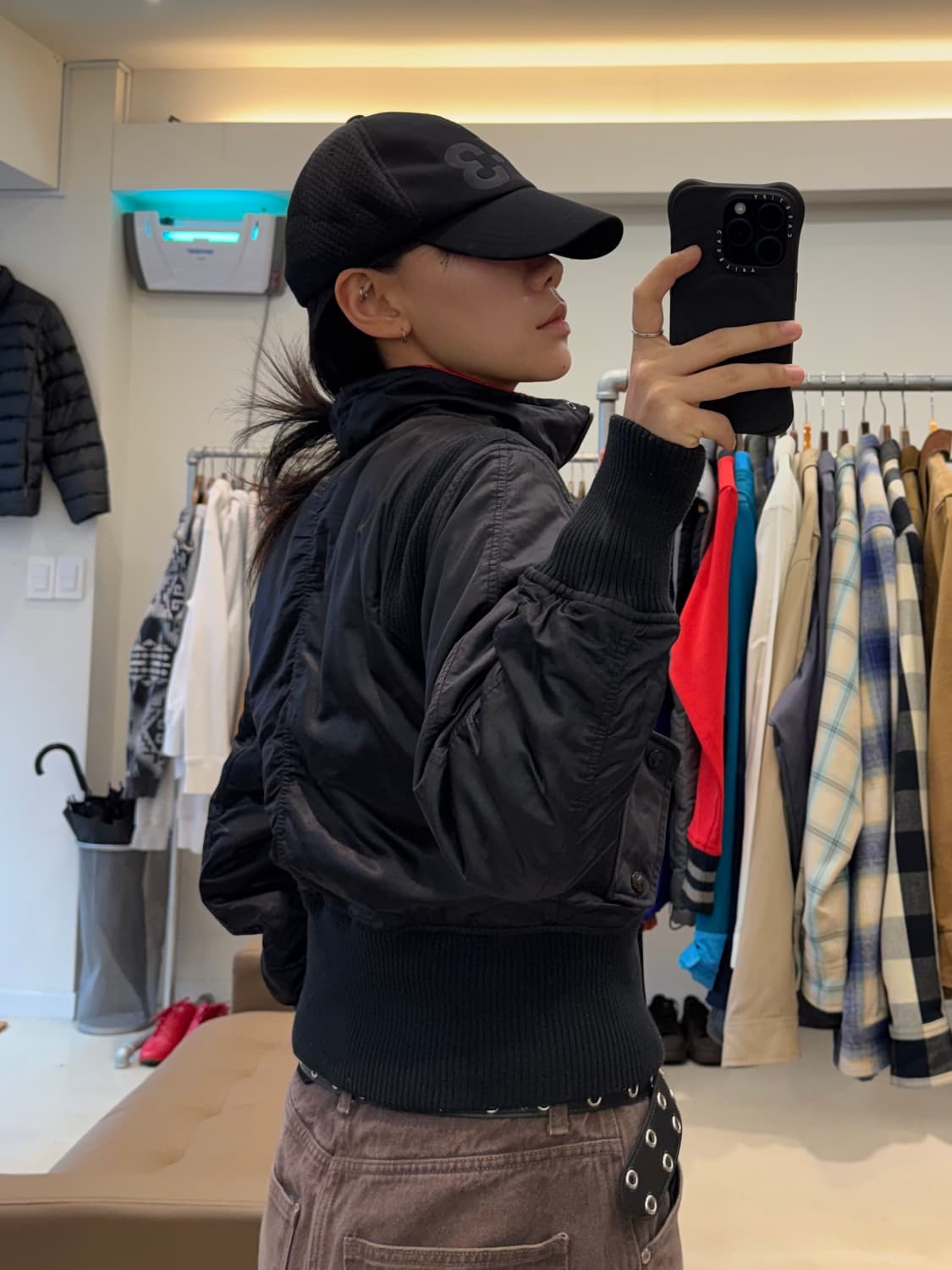 아르마니 익스체인지 셔링 블루종 자켓 상품이미지8