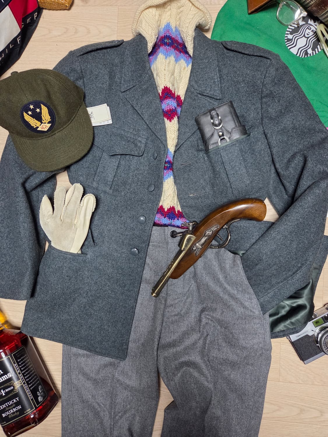 SWISS 밀리터리 군 정복 전술 견장 자켓 블레이저 코트 상품이미지6